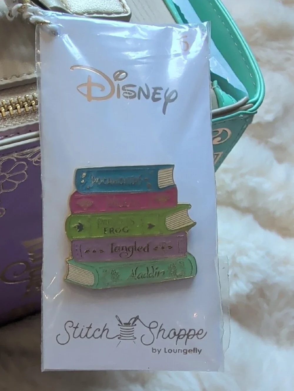 Loungefly Stitch Shoppe Disney Princess Books #2 Crossbody Bag & Wallet Bundle! - Picture 8 of 9